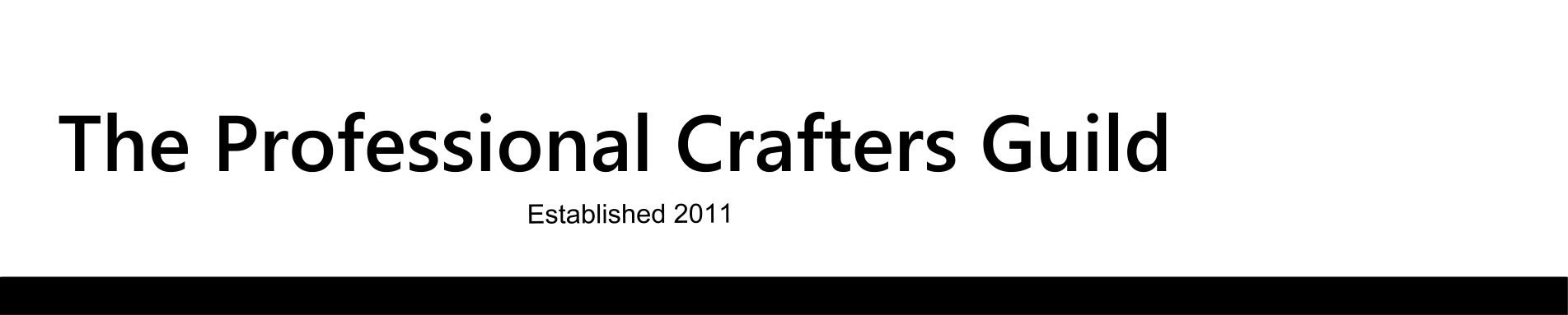 The Professional Crafters Guild