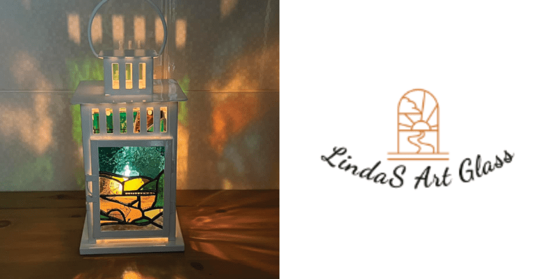 A beautiful lantern depicting local landmarks