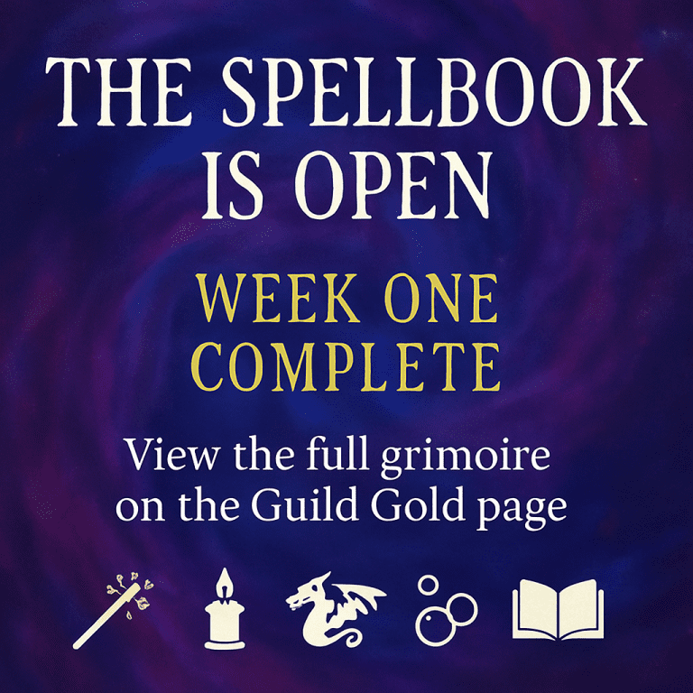 🪄 THE SPELLBOOK IS OPEN: WEEK ONE GRIMOIRE